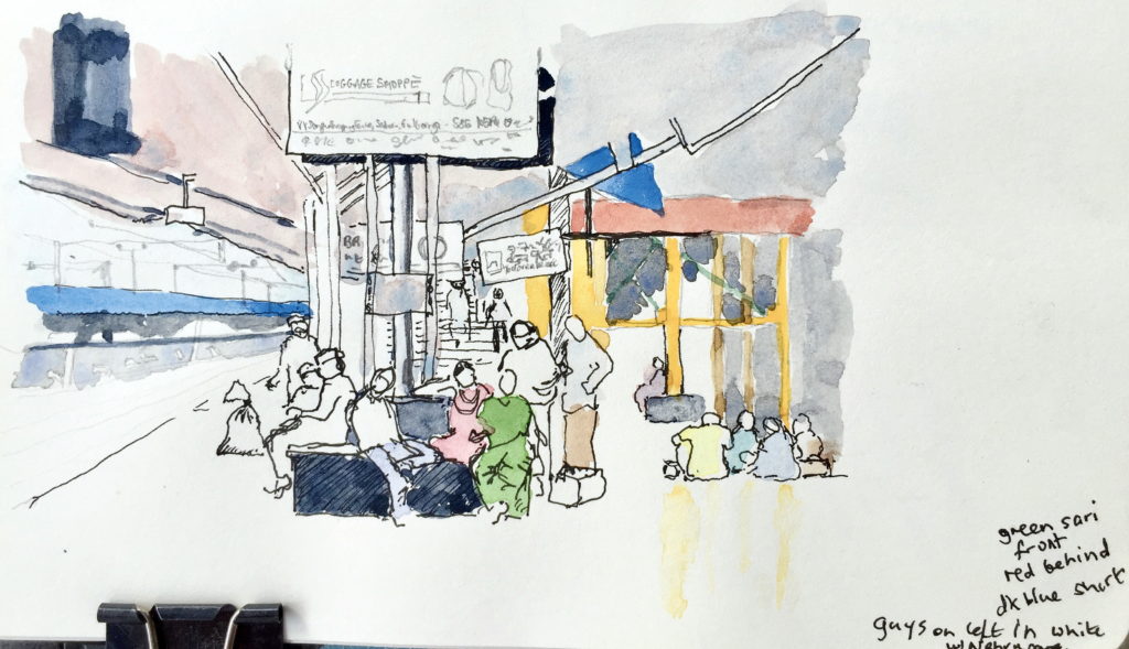 Sketch of Gulbarga railway station,
